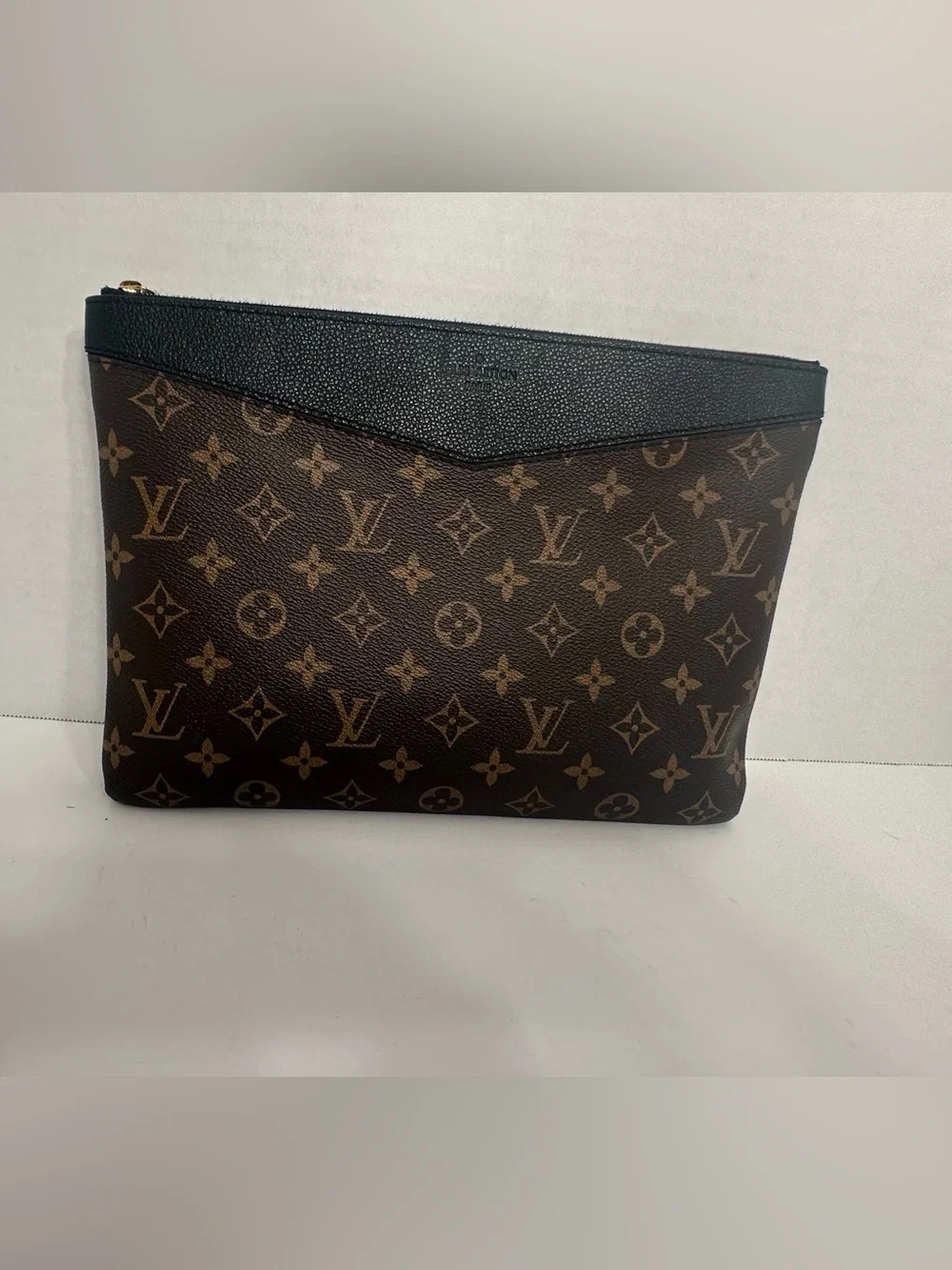 Louis Vuitton Monogram Canvas Cosmetic/Daily  Pouch with Black Trim